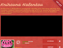 Tablet Screenshot of knihovnahalenkov.cz